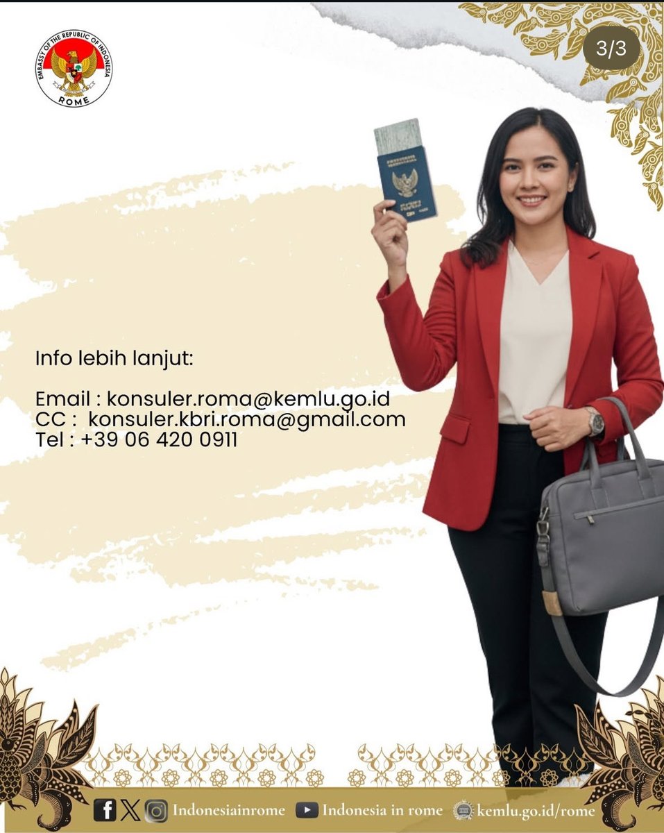 KBRI ROMA - AMBASCIATA INDONESIANA (@indonesiainrome) on Twitter photo 