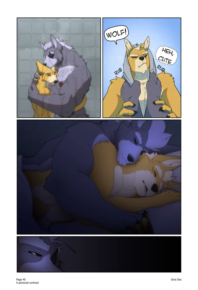 wolfDarius77's tweet photo. A personal contract update comic 🐺🦊 https://t.co/Mseq5bhvUV