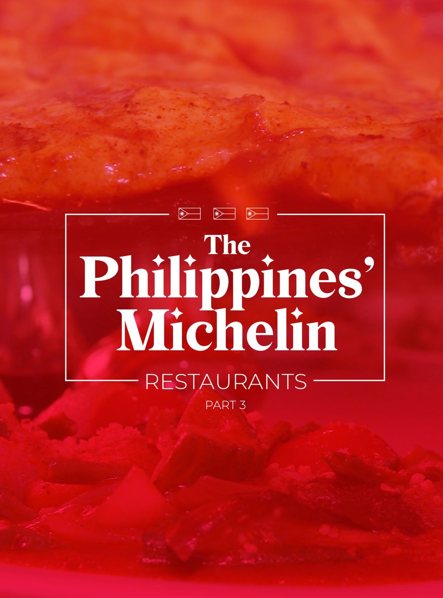 KM_Jessica_Soho's tweet image. NOW AIRING: THE PHILIPPINES’ MICHELIN RESTAURANTS PART 3 #KMJS