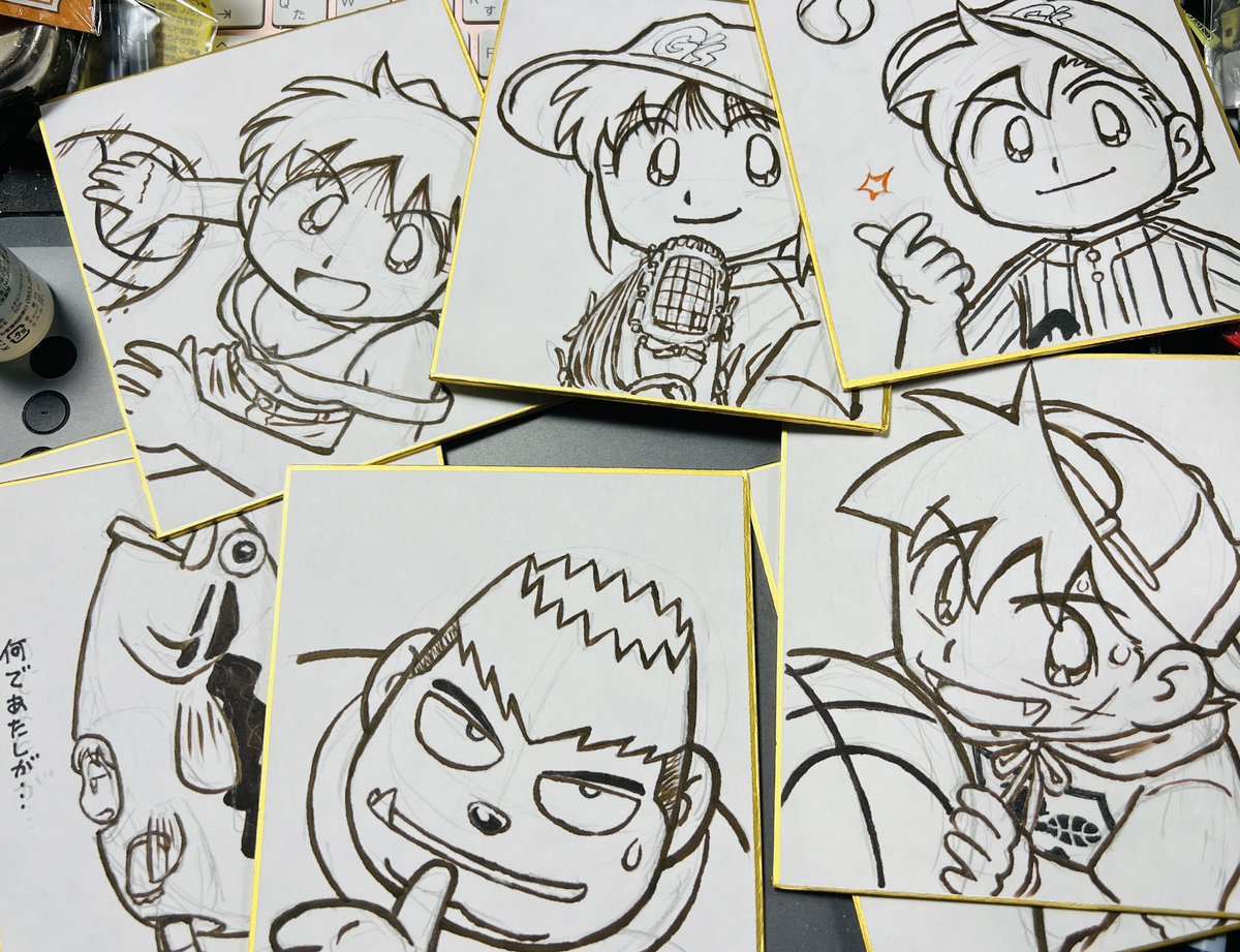 ミニカラー色紙今日も鋭意製作中。
#ジャパコミ 