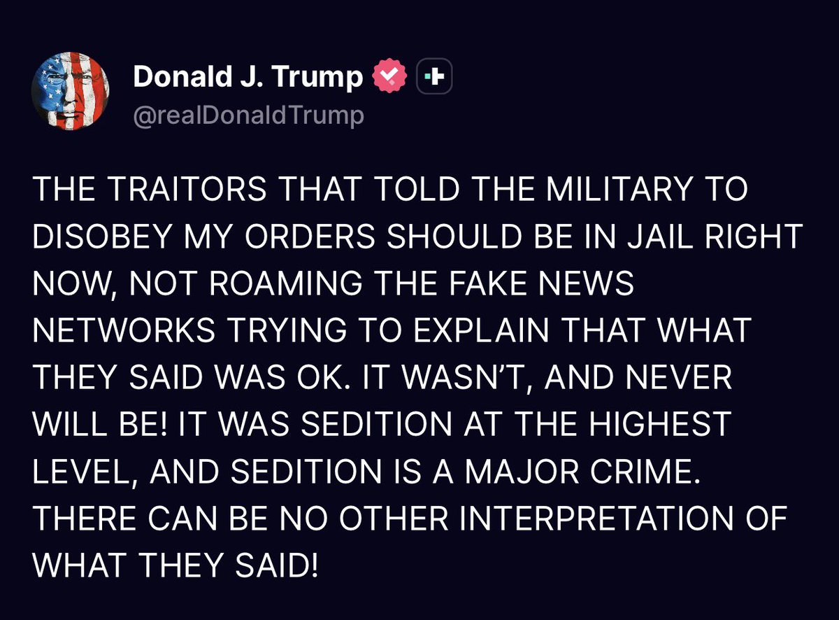 <a href="/RepHoulahan/">Chrissy Houlahan</a> He didn’t call for your death. He merely stated that that could be a consequence. However, he is calling for your arrest now and most of us agree with him.