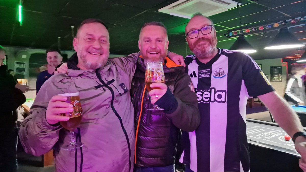 Massive &amp; much needed win for the toon yesterday.
Belta performance which hopefully kickstarts our season.
Celebrated well into the night with the boys.
Sore heed today but worth it 🍺
#nufc