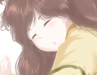 「おSkeb進捗(すやすや大井っち) パジャマは改二風よ」|ベルクート@艦これ絵描きのイラスト