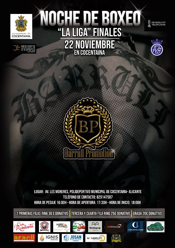 Boxeo
Velada Noche de Boxeo "La Liga" (nov'25). Resultados
Cocentaina corona a los nuevos campeones de "La Liga".  <a href="/FBoxeoCV/">Federación Boxeo CV </a>  <a href="/ACocentaina/">Aj. Cocentaina</a> 
wp.me/p29qcc-PQ5