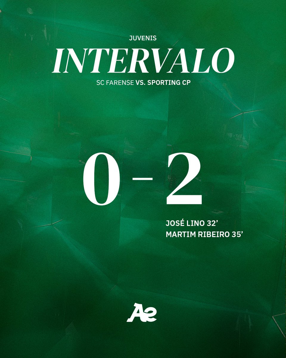 SportingCP's tweet image. #JuvenisSCP | ⏸️ Vantagem dos Leões na recolha para o descanso 💪

⚫ 0-2 🟢 // #SCFSCP