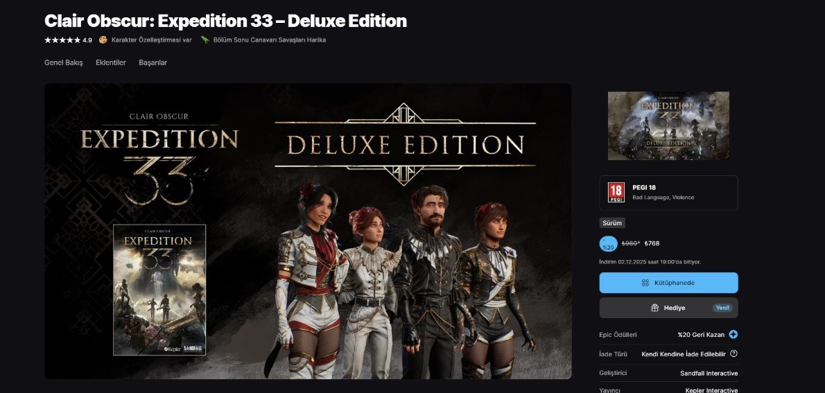 400 epic puanı vardı total 368e denk geldi. Bakalım dedikleri kadar şaheser mi.