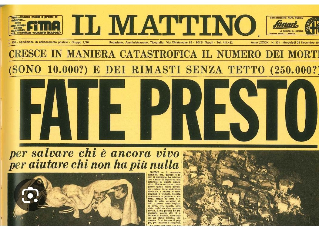 manodedios1926's tweet image. #terremotoirpina 23 novembre 1980 tanta paura tanti morti ma nessuno fece niente solo speculazione. Sono passati 45 anni