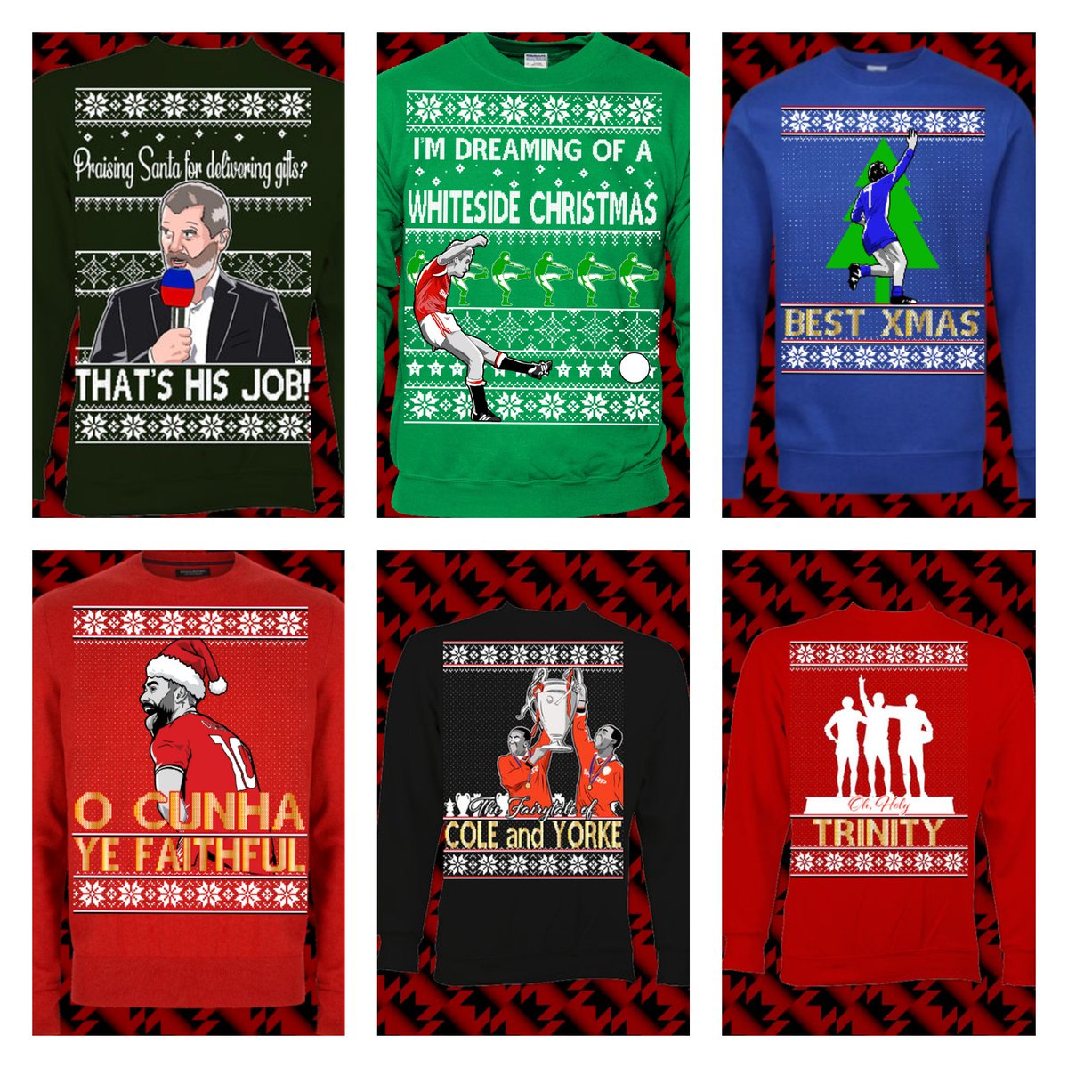 NicwMUFC's tweet image. We’re in the business end of the Christmas countdown 🌲🎄🇾🇪🍻🍺🌲🎄 – DO NOT WAIT UNTIL MID-DECEMBER!
Get ALL your adoRED Gear, the ORIGINAL 5 CANTONAS Xmas Jumpers &amp;amp; more here
utdadored.co.uk
Please RePost
Cheers
#MUFC #ManUtd #adoRED #Tshirts #XmasJumpers #buckethat