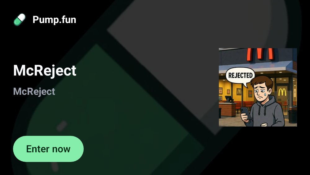 FunboltOfficial's tweet image. $McReject
Buy/Flip Burgers Forever
OFFCHAIN COIN, First Purchase Activates 👇🏻 
4TmvL2XDKDbVVxTPXr22U4UoMyoG41DDCGEGoGHhpump
@Pumpfun