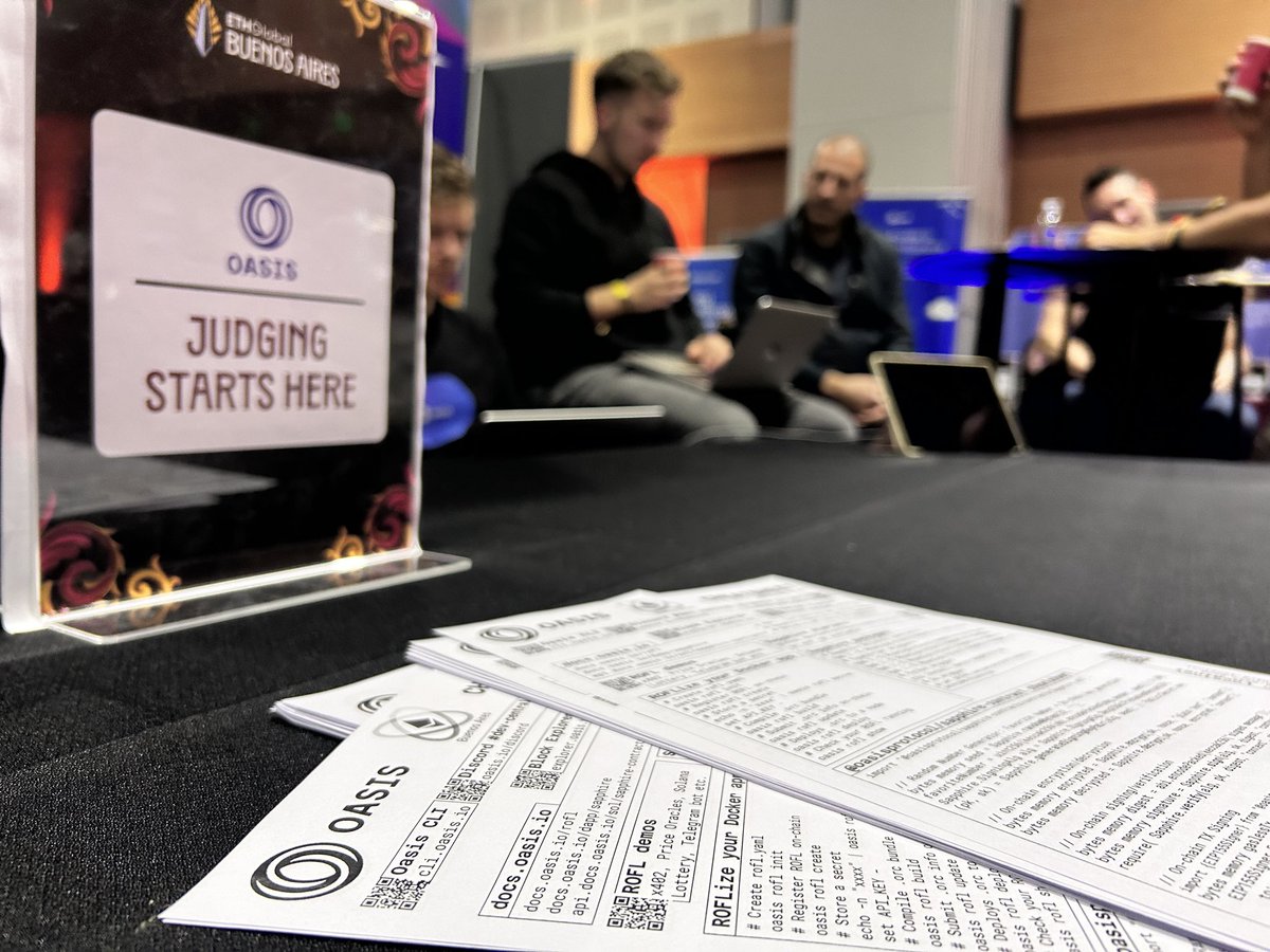 OasisProtocol's tweet image. Submissions are in! Huge respect to all teams building with Oasis this weekend.

We’ll be reviewing projects and sharing the results soon.