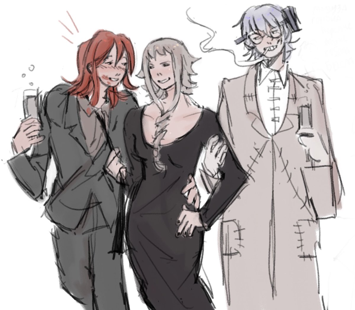 _thunder_cloud_'s tweet image. sorry, university kill me, i will do full colour little bit later😔🙏

#souleater