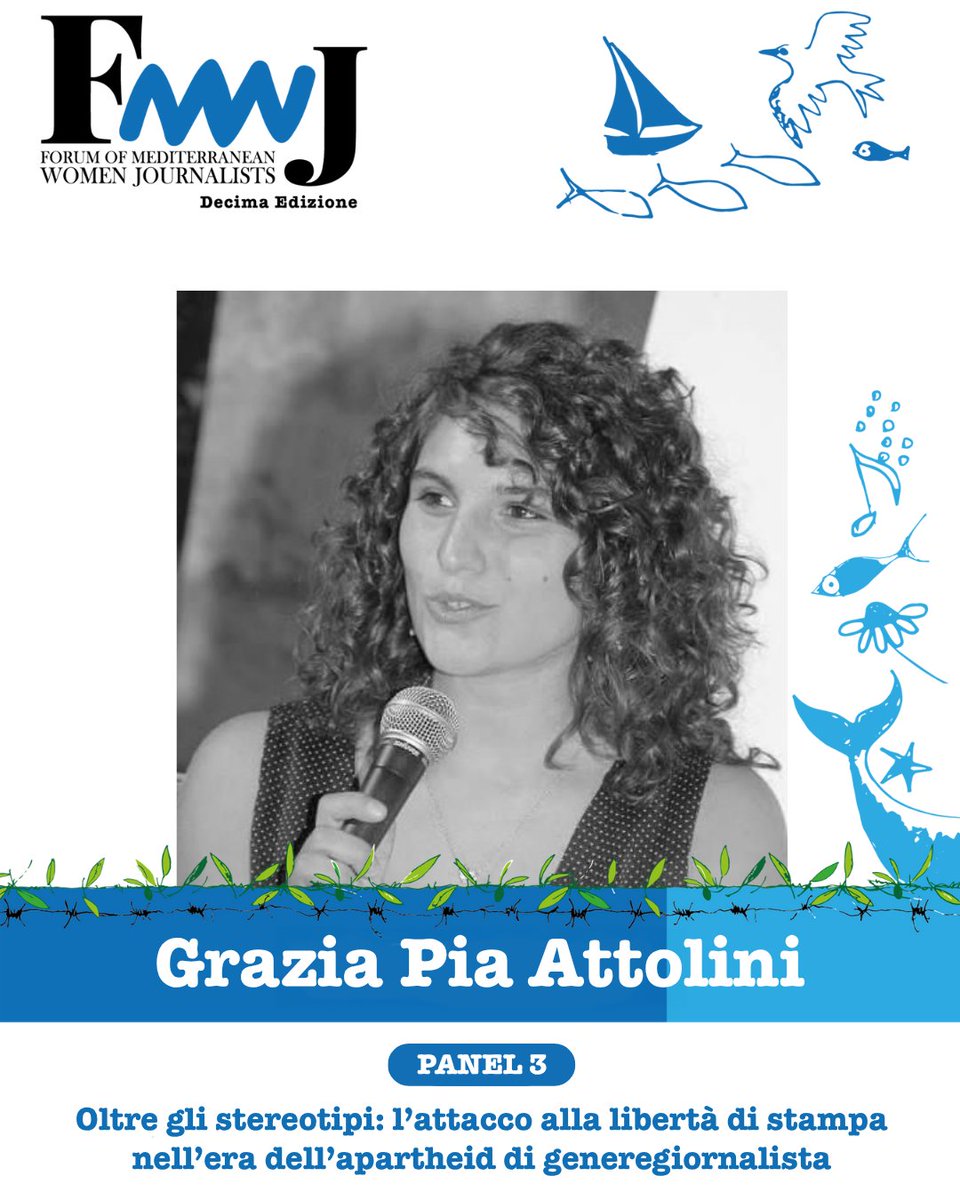 Giornaliste's tweet photo. Grazia Pia Attolini, giornalista e project manager di Ossigeno per l’Informazione, interverrà al #FMWJ martedì 25 novembre 🕛 ore 12:00 all’Università di #Bari
https://t.co/KBpMofCAqp
@ossigenoinfo https://t.co/TBFNkCFW57
