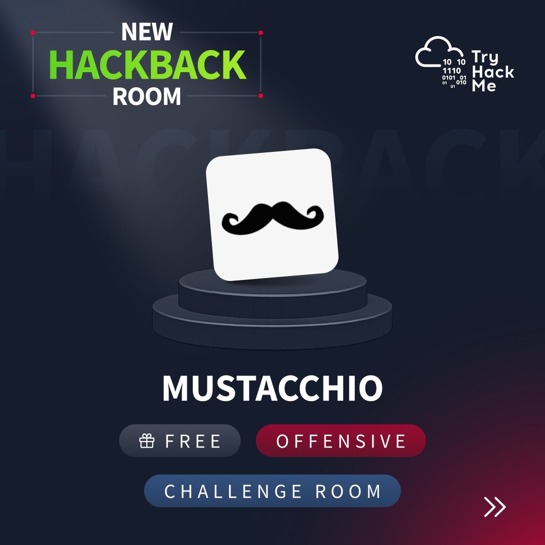 tryhackme's tweet image. Introducing HackBack 🔥
Where we spotlight iconic TryHackMe rooms that deserve another run.

First up? Mustacchio.
An old favourite, a solid challenge, and the perfect place to sharpen your Boot2Root skills.

👉 Jump into Mustacchio and start hacking tryhackme.com/room/mustacchi…