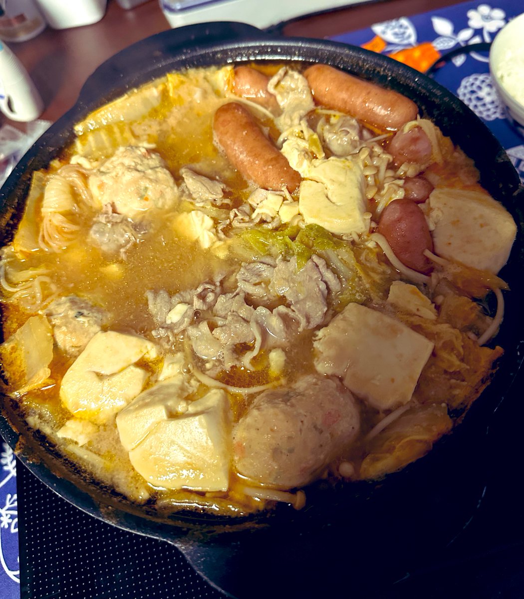 今日は鍋した！