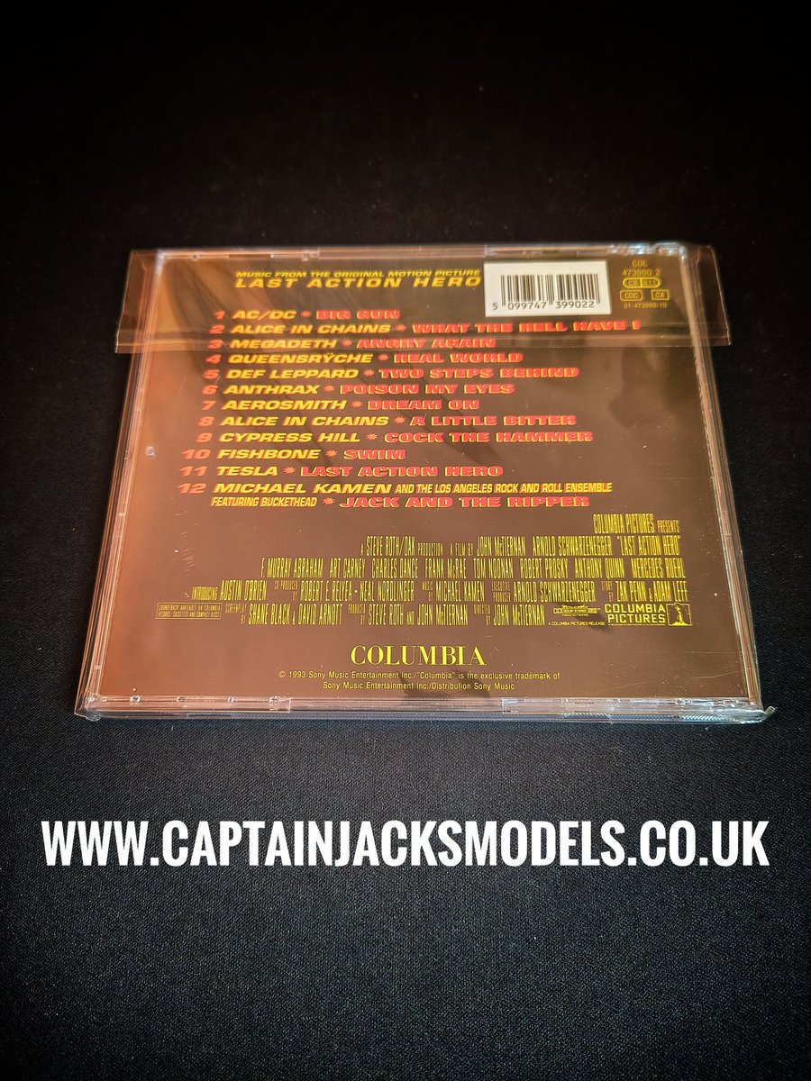 CaptainJModels's tweet image. The Last Action Hero CD Movie Soundtrack.
Excellent condition - many more soundtracks available.
captainjacksmodels.co.uk

#lastactionhero #captainjacksmodels #moviesoundtracks #moviesoundtrack #90smusic #90srock #90srockmusic #90skid #physicalmedia #physicalmediaforever