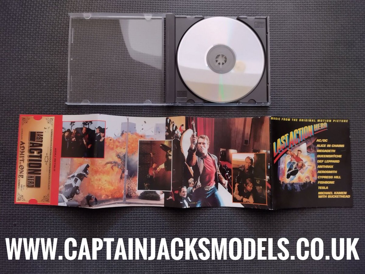 CaptainJModels's tweet image. The Last Action Hero CD Movie Soundtrack.
Excellent condition - many more soundtracks available.
captainjacksmodels.co.uk

#lastactionhero #captainjacksmodels #moviesoundtracks #moviesoundtrack #90smusic #90srock #90srockmusic #90skid #physicalmedia #physicalmediaforever