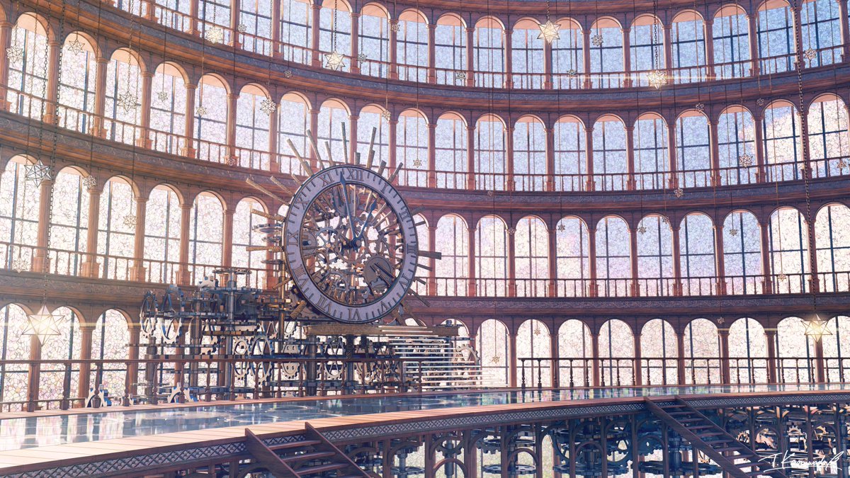 T_Kamiwada's tweet image. Blenderで背景イラストを制作してます！
#3連休はフォロワーさんが増えるらしい 
#Blender