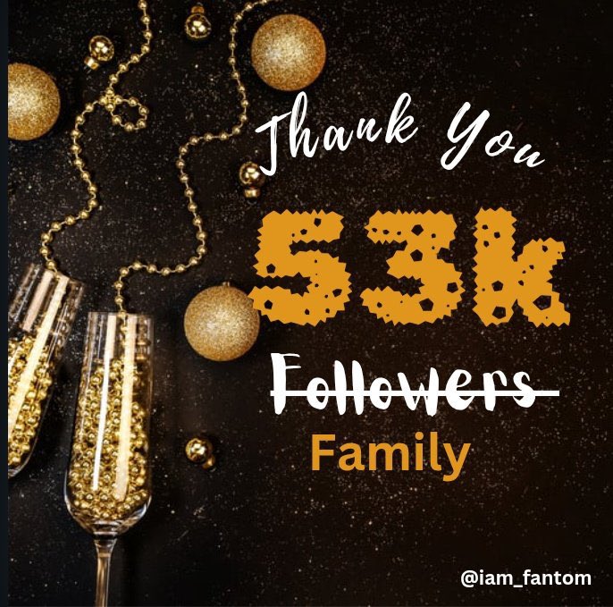 iam_fantom's tweet image. Thank You 🙏🏽 🎊🎉