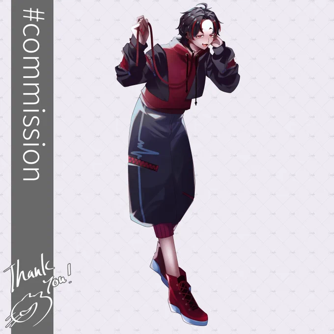 TRPG立ち絵1件のご依頼でした! ありがとうございます。 #commission