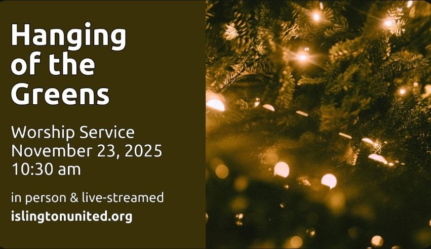 Join us this Sunday at 10:30am, in-person or online for Sunday worship.