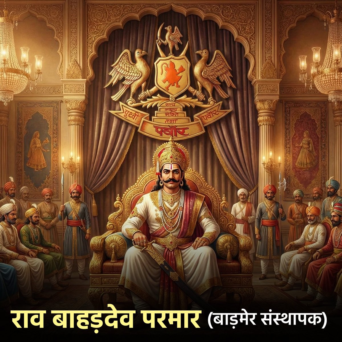 बाड़मेर की पहचान… हमारी विरासत… हमारे गौरव राव बाहड़देव परमार की आज एक भी प्रतिमा नहीं...
क्या हम इतना भी सम्मान नहीं दे सकते?
#राव_बाहड़देव_परमार