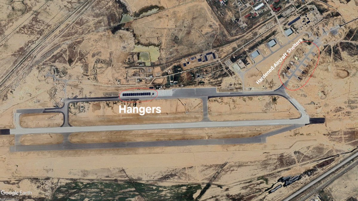 DefenseNewspk's tweet image. Satellite imagery from Nasosnaya Air Base in Azerbaijan shows the construction of new Hangers &amp;amp; Hardened Aircraft Shelters. Nasosnaya is where the new JF-17s being delivered from Pakistan will be stationed. 
[Credits: @BasedIMINT]

#jf17 #azerbaijan #Pakistan