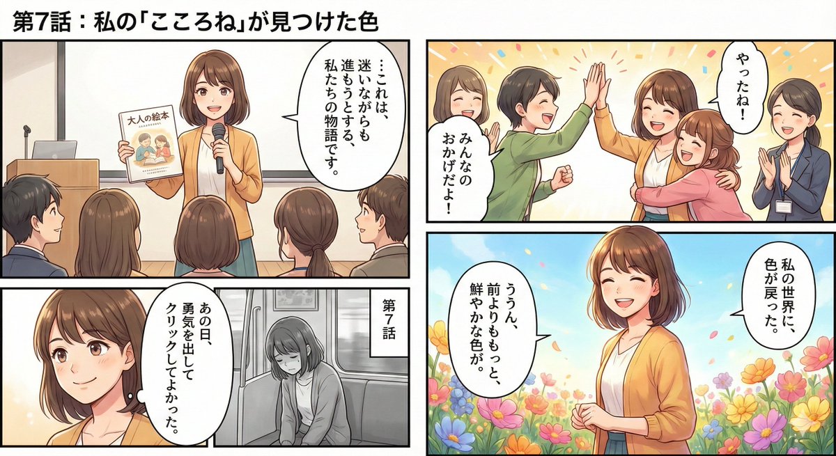 【スキマで漫画生成できる時代】

昨日は家族で近くのショッピングモールへ🚗
だけどその隙間の10分ほどで、
8話分の漫画が出来てしまいました(°_°)

まだ試作で多少の文字化けはあるけど、
もはや「家業で忙しいから作業できない」
とは言えないレベルにまでなってきてますね、、、