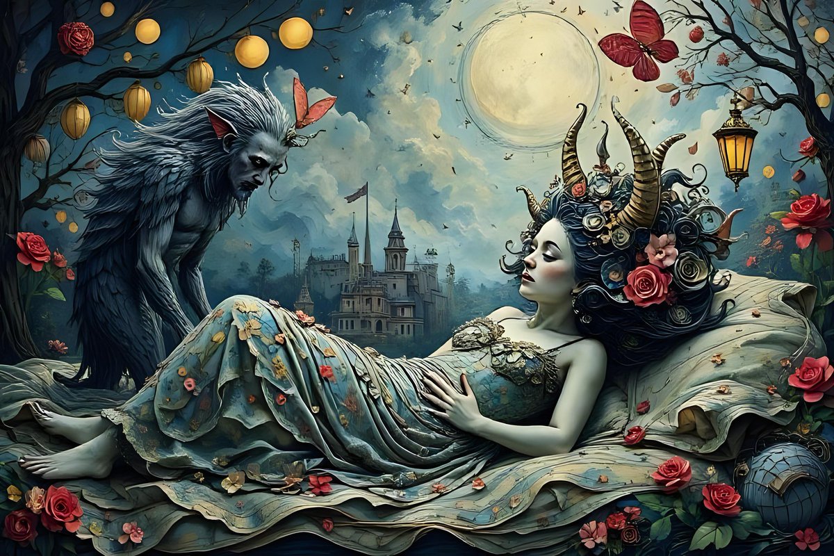 <a href="/Lorenaedcl/">Lorena Escobar</a> La noche nunca perece
Siempre está llena de sombras
Antiguas de luz oscura
Y de miradas ocultas.

Tu ventana no se cierra, amor
Respiran tus bellos monstruos
Encima y debajo de la cama
Traquetea el tren fantasma de la madrugada.

Insoportable y dulce
Es tu murmullo que no calla.