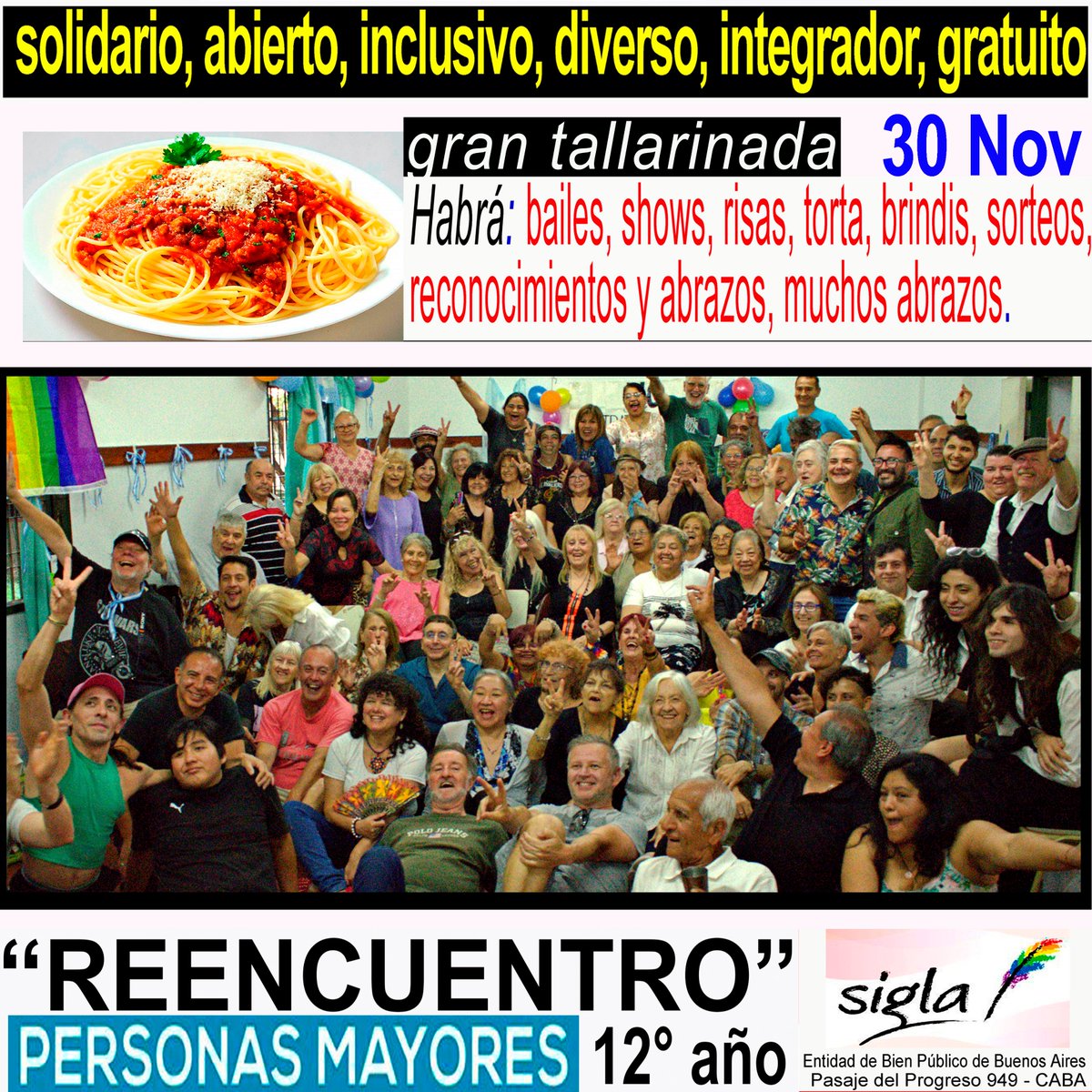 edferses's tweet photo. Próximo Domingo, como desde hace 12 años, un día hermoso para las Personas Mayores en @SIGLA_ARGENTINA https://t.co/eFYcEMC00Z