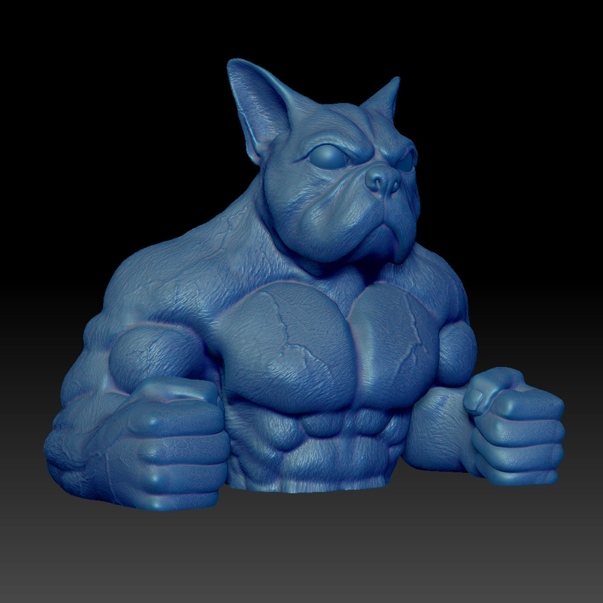 🐕 Bulldog-Dozer, Hunde  Büste • 3D Dateien
➡️ 3D-Druckmodell herunterladen: cults3d.com/:1151153
💡 Entworfen von <a href="/Qu3dQueisser/">KatharinaQu3D</a>

<a href="/cults3d/">Cults.</a> #3DDruck #3DDrucker #Druckbar #STLDatei