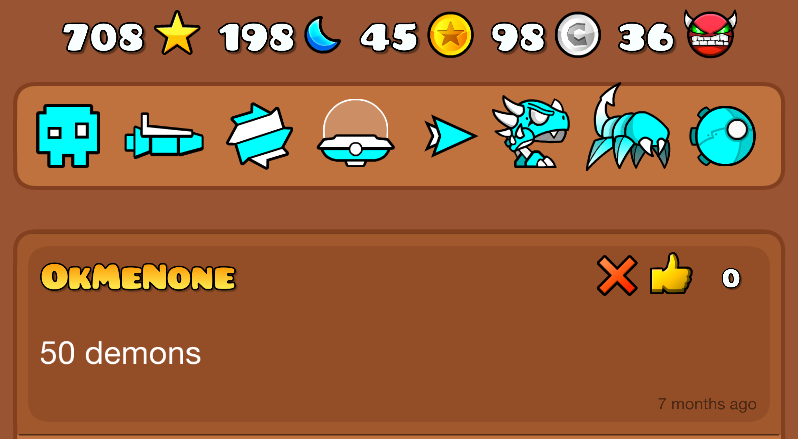Bawbpb's tweet photo. got my pc reset and now i got 34 demons instead of ~60 and i have to rebeat deadlocked, all mediums and all hard demons i've beaten for my post to be up to date grahhh https://t.co/IYG9AoP2id