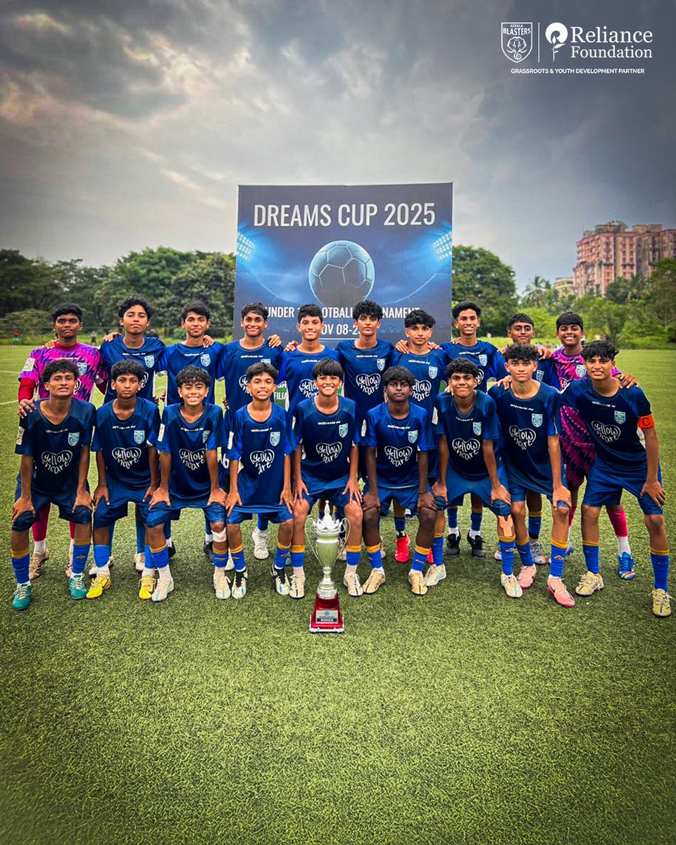 kbfc_academy's tweet image. A perfect end to an amazing run for our boys in the Dreams Cup 2025/26 🤩🏆

#BlastersAcademy #KeralaBlasters #KBFC #EDFAChampionship