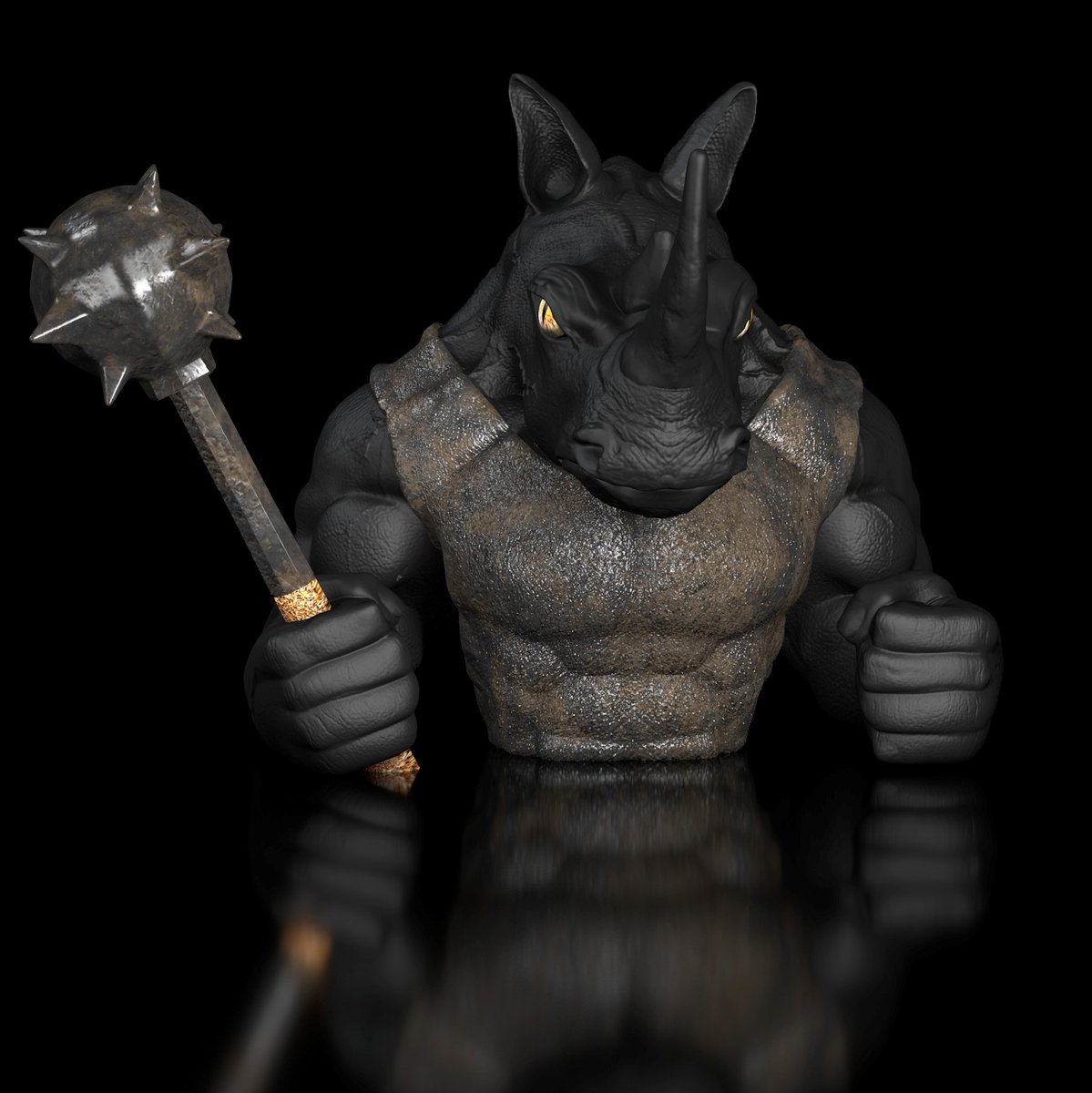 🦏 Rhinocerus Nashorn  Dozer Büste • 3D Dateien
➡️ 3D-Druckmodell herunterladen: cults3d.com/:1151412
💡 Entworfen von <a href="/Qu3dQueisser/">KatharinaQu3D</a>

@cults3d #3DDruck #3DDrucker #Druckbar #STLDatei