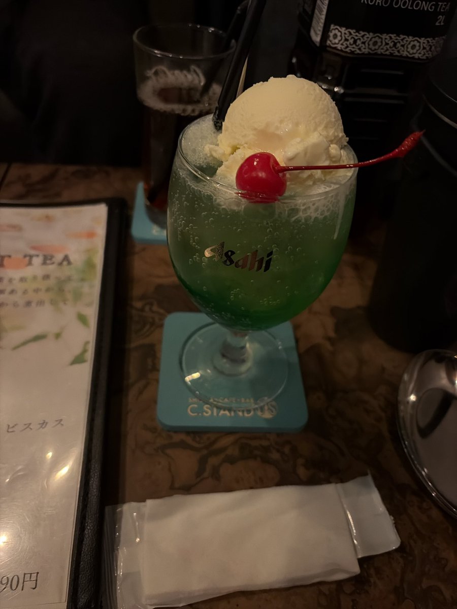 クリームソーダ美味かった😋