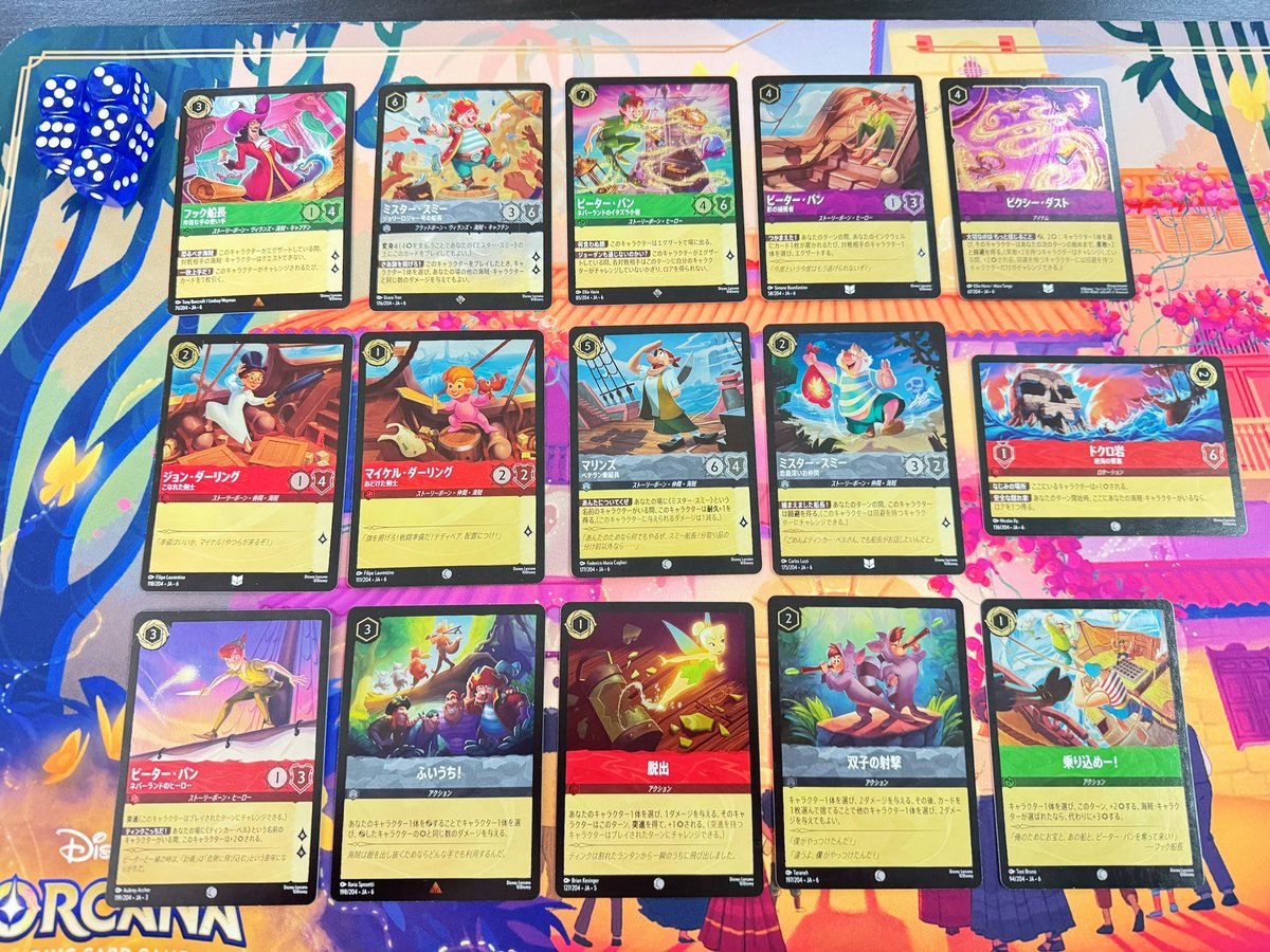 ミゾえすご夫婦から誕生日にとピーターパンキャラのロルカナカード