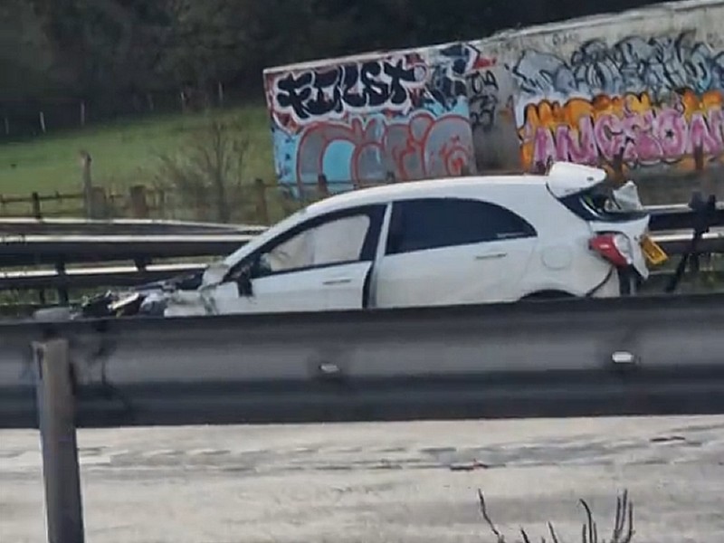 A2 EBBSFLEET: There was a serious crash on the A2 coastbound between Ebbsfleet and Gravesend around 5.20am this morning. A black BMW and two other cars were involved. One person was cut from the wreckage by firefighters. The road has stayed closed for a Kent Police investigation.