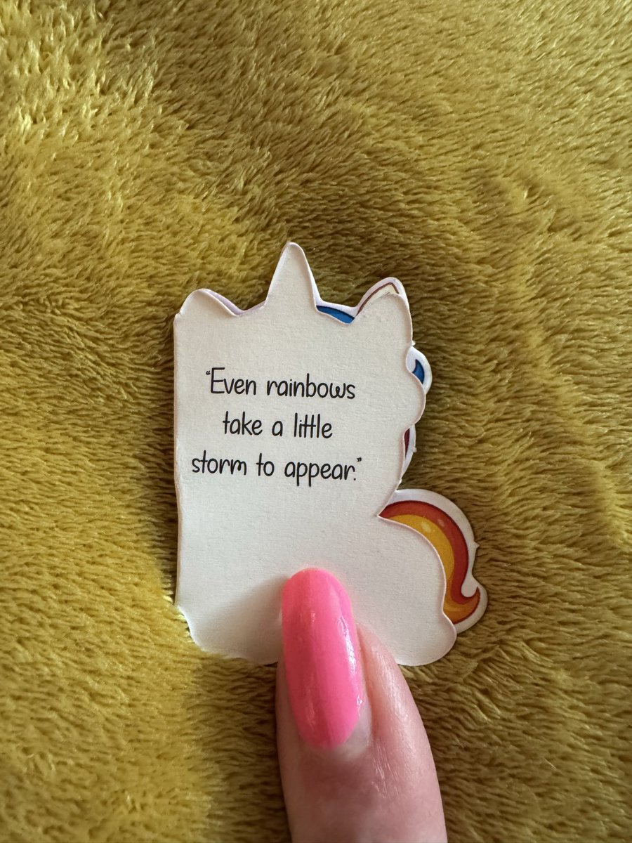 ElizabethB28794's tweet image. Good morning Dusters! Today marks the last day (day 60) of my positive unicorn inspiration quote jar series. Today’s unicorn inspiration quote is “Even rainbows take a little storm to appear.” Have a great day and many more great days to come $UFD ! 🦄💨✨