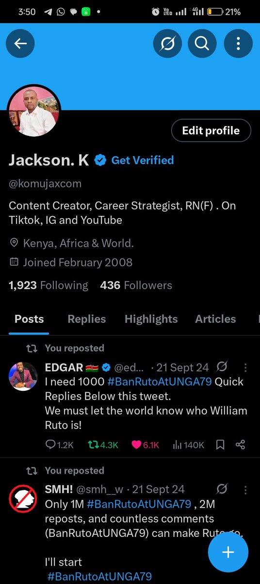 komujaxcom's tweet photo. Twitter OLDEST accounts in Kenya. Sema ulijoin lini ? https://t.co/HyaQIqb2Ig