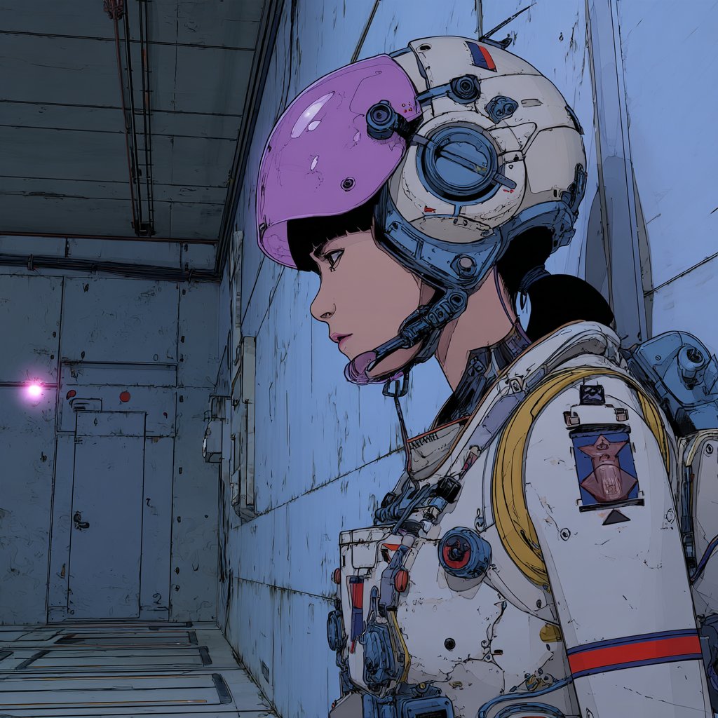 Artedeingenio's tweet image. I think a lot of you might be interested in this Midjourney style reference:

--sref 2745964501

It’s a neo-retro militaristic anime style with Otomo-inspired linework, industrial flat colors, and a technical sci-fi aesthetic reminiscent of Moebius.

Enjoy 🚀