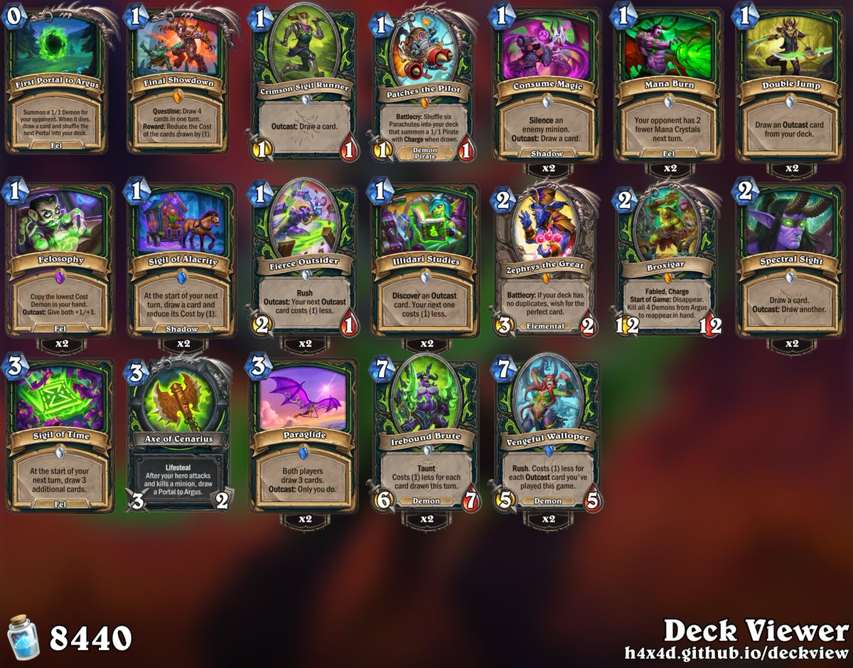 燁魔 HS Wild/Standard Deck tweet media