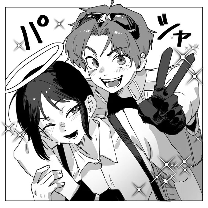 めっちゃくっちゃ遅れてすいません!2ショット企画!15人目はゑみしさん!@iamtheemishi 

ペンタくんは無邪気っぽいので、こんな感じで映り込むだろうなぁと!
めっちゃ小学生のお友達っぽくなっちゃった💦かわいいからいっか! 