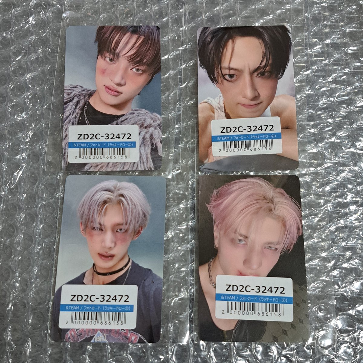 ＆TEAM Back to life weverse ウィバ ユニバ ラキドロ 手書き トレカ