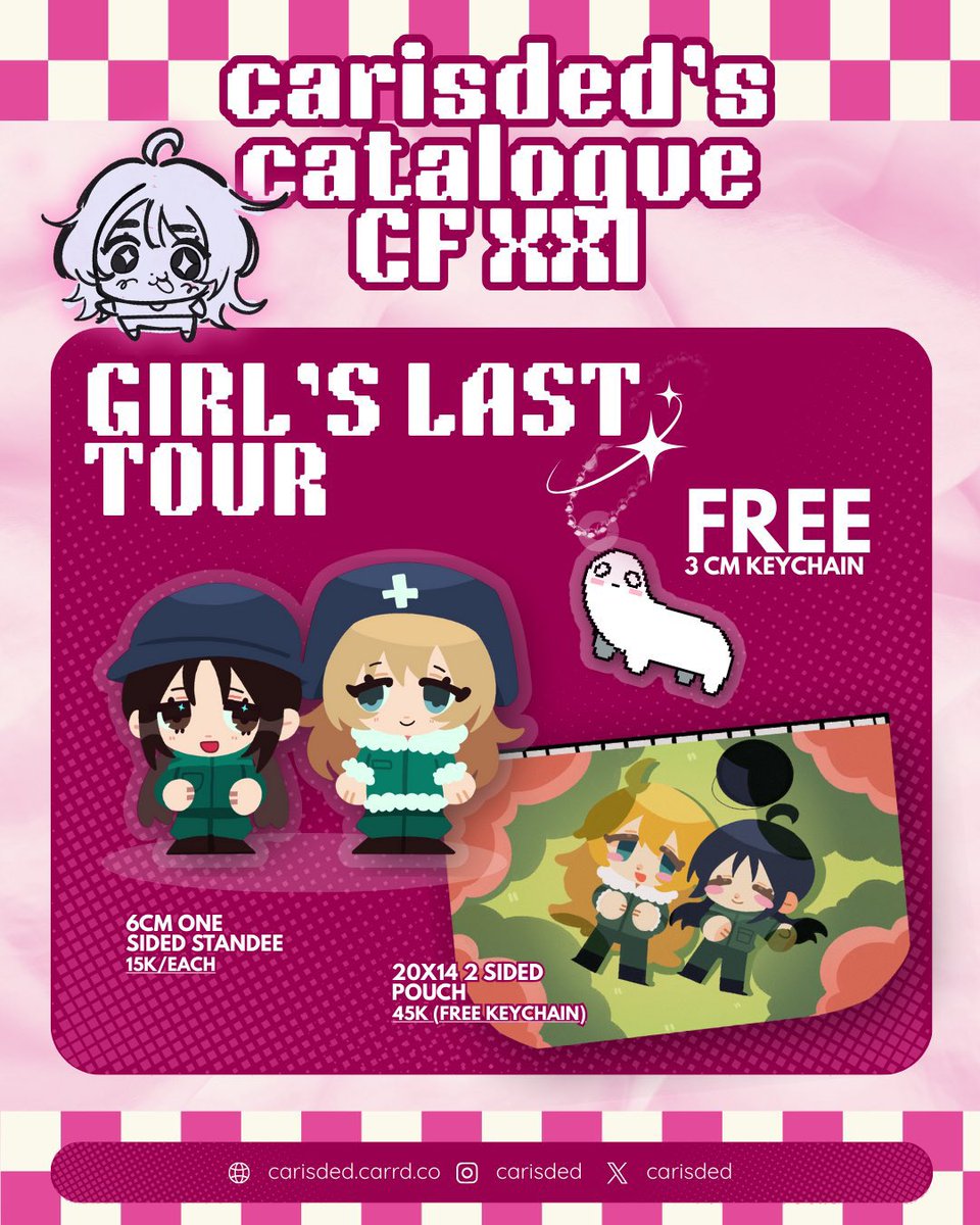 carisded's tweet photo. (RT&amp;🩷really appreciated!)
Carisded’s  #comifuro21 #cf21 PO

Fandom: Deltarune, GLT, Panty and Stocking, Vtuber 

⏳ form close on 10th december 
Link: https://t.co/hHlrFXiz2O (🇮🇩 only!!) https://t.co/2ArGMLlfzf