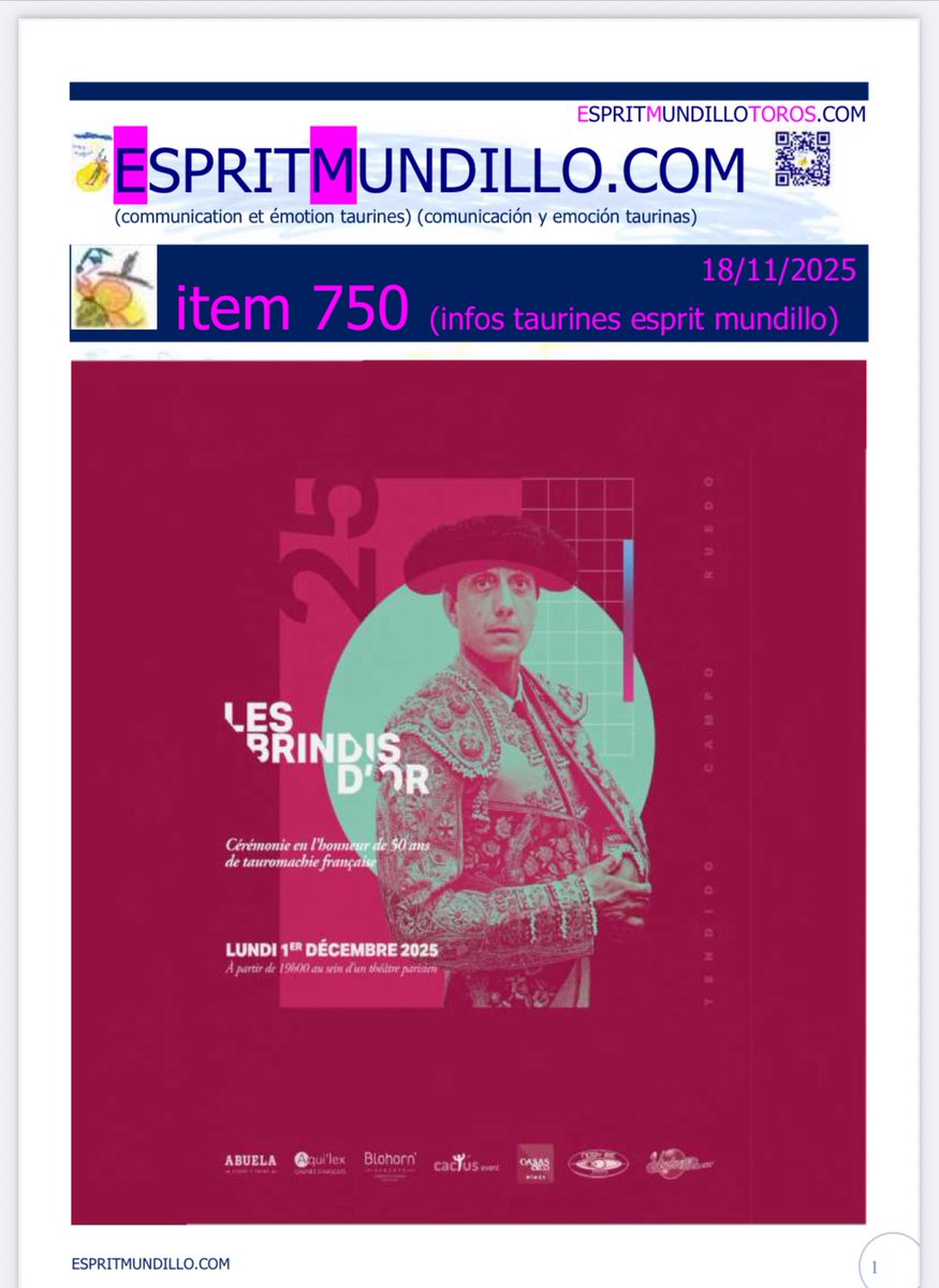 Hoy Toros en México. ESPRITMUNDILLO.COM