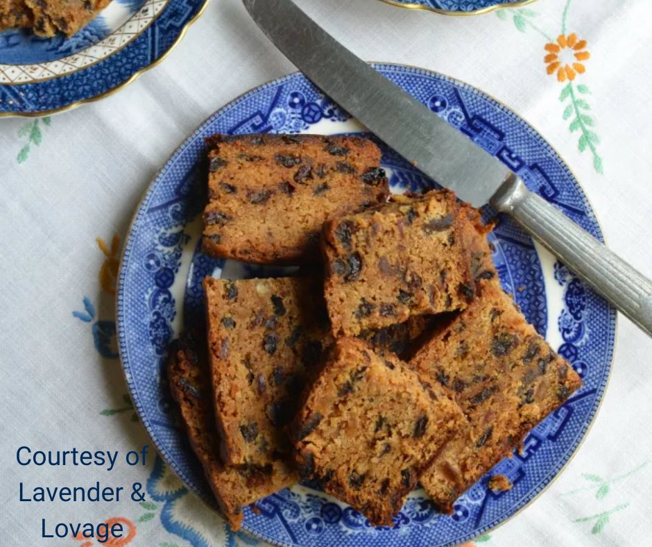 On #StirUpSunday the prayer in church began "Stir up, we beseech thee..." providing a reminder that it was time to start baking. In WW1 ingredients were scarce, but this recipe for War Cake, recreated by Karen Burns-Booth of Lavender &amp; Lovage looks tasty. lavenderandlovage.com/2014/11/on-the…