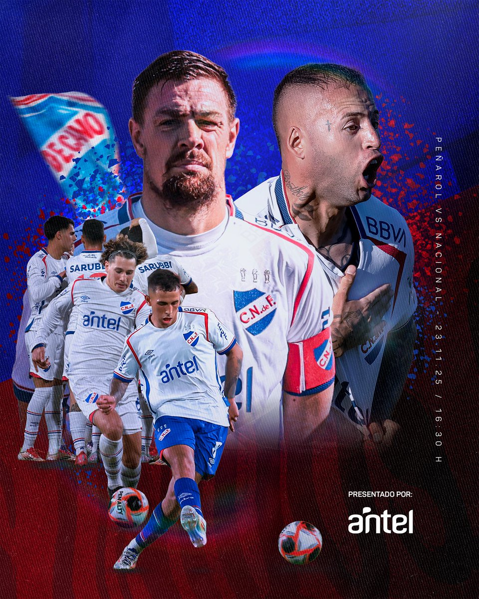 Nacional's tweet photo. ¡Hoy #JuegaNacional! 🔵⚪️🔴

TODOS UNIDOS VENCEREMOS 👊🏼 https://t.co/2frBa0kSWz