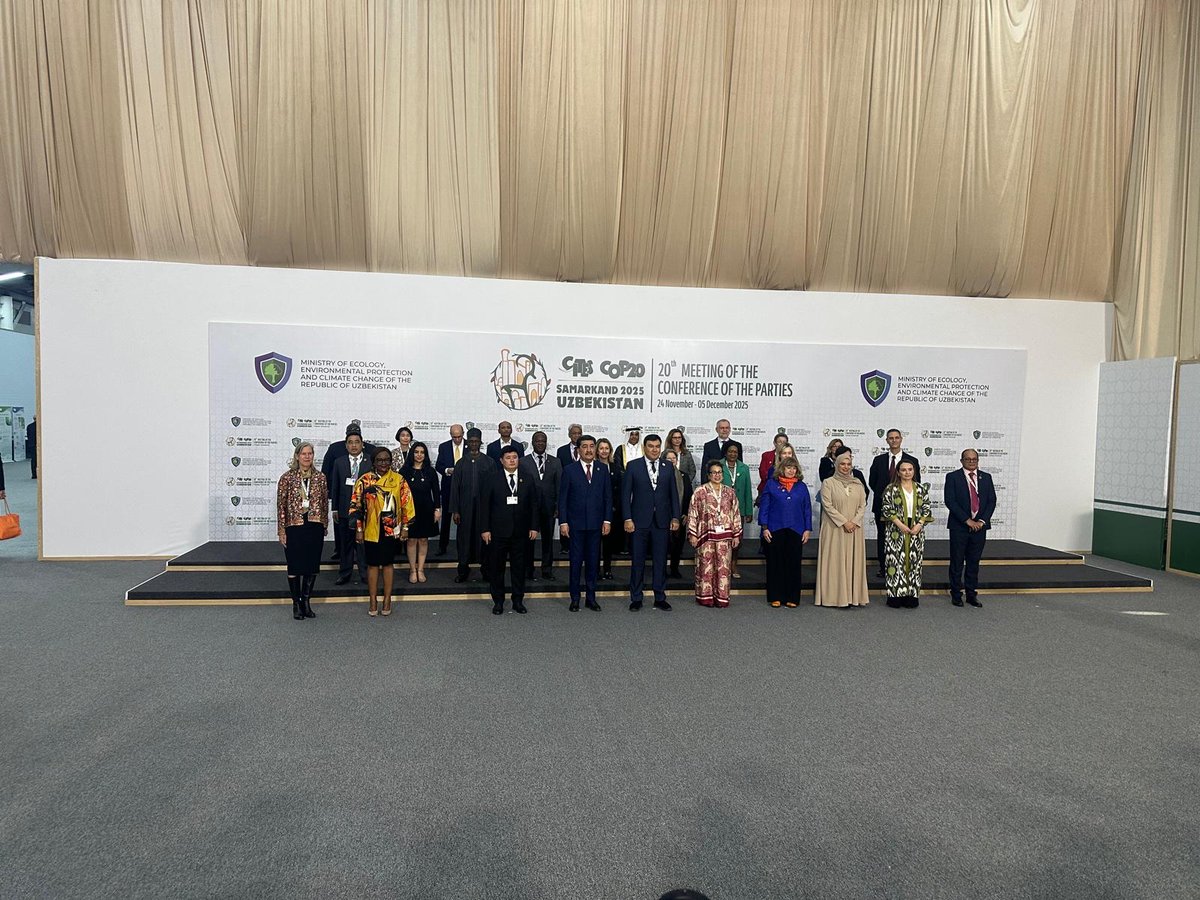 RamsarConv's tweet photo. Today marked the start of the twentieth meeting of the Conference of the Parties to @CITES and the first ever hosted in Central Asia since the Convention came into force on 1 July 1975.
Under the theme, Elevating the Strategic Impact of @CITES CoP20 - From Policy to Practice: Monitoring, Funding and Action for Regulated Wildlife Trade. The Secretary General was a speaker at a High-Level Dialogue that focused on international mechanisms and framrworks, underscoring the critical role of wetlands in sustaining biodiversity and strengthening global conservation efforts.
#CITESCoP20 #BridgingNatureAndPeople #WetlandsMatter