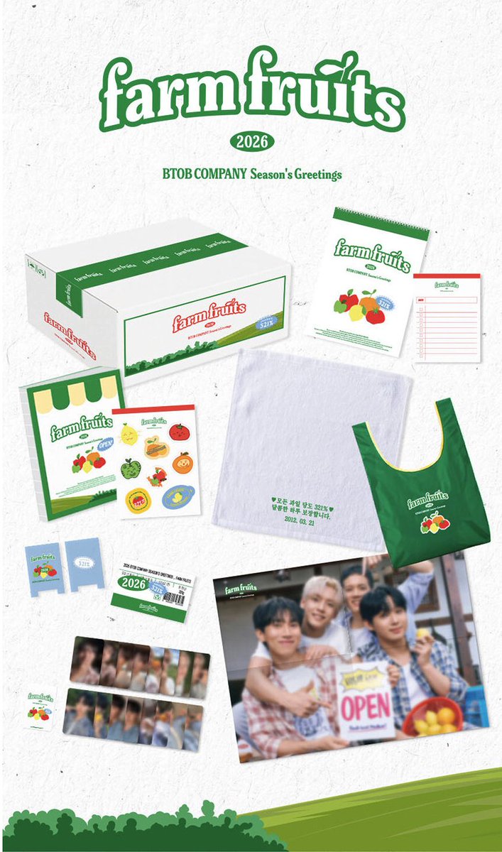 darikorea_'s tweet photo. Open PO BTOB 2026 Season Greetings FARM FRUITS

💵 880.000 bersih ina  
full payment only!

💌DM for order t. help rt ina go wts sell jastip preorder jual album kpop merch idol korea kor indo seung jae born to beat https://t.co/QEnnfquU9a