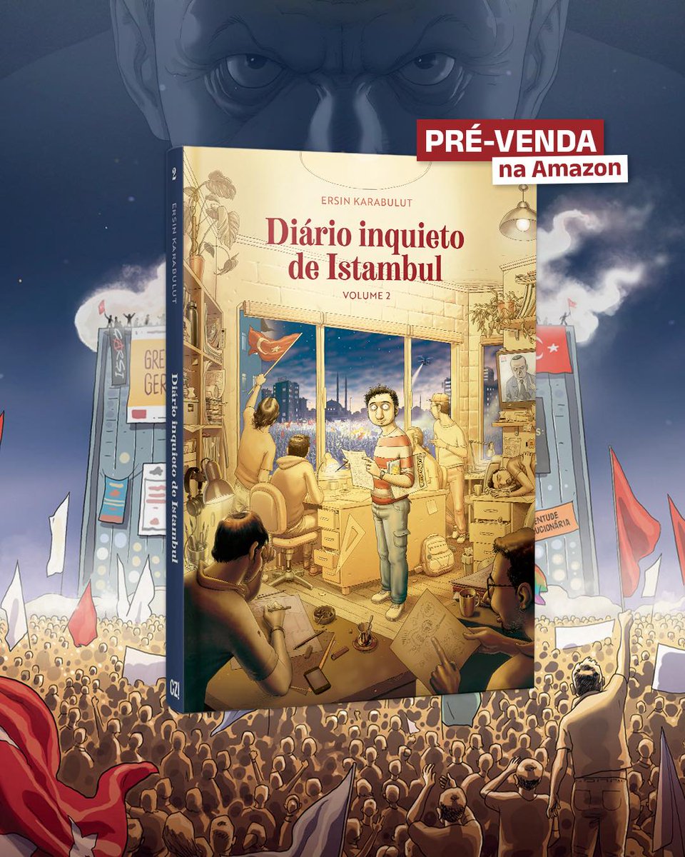 DIÁRIO INQUIETO DE ISTAMBUL VOL.2

⚡️Pré-venda com desconto de 30% amzn.to/3XCYw1M

A história real do cartunista, Ersin Karabulut, e da revista satírica mais famosa de seu país, em plena resistência ao regime autoritário turco.

⭐️e VOL.1 com 22% amzn.to/4874cWW