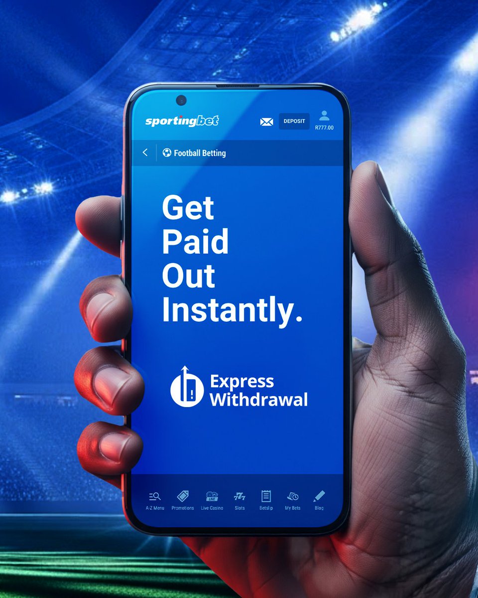 sportingbetza's tweet photo. The speed you’ve been waiting for is finally here.⚡
Express Withdrawals, the fastest way to get your money when you win.
Link your bank. Tap withdraw. Watch it land.
All that’s left is for you to come put it to the test.
#ExpressWithdrawals #EvenOnASunday #BettingAmplified